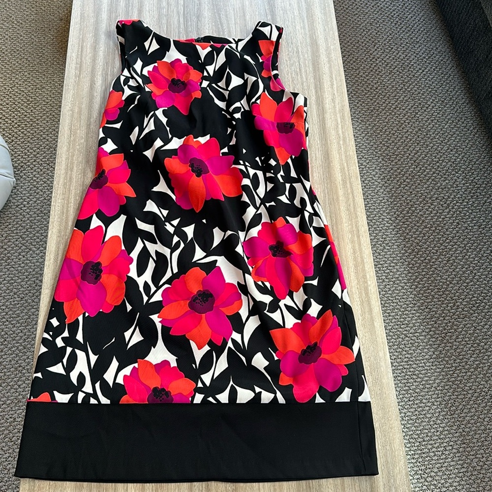 Dress Barn bright floral sheath dress